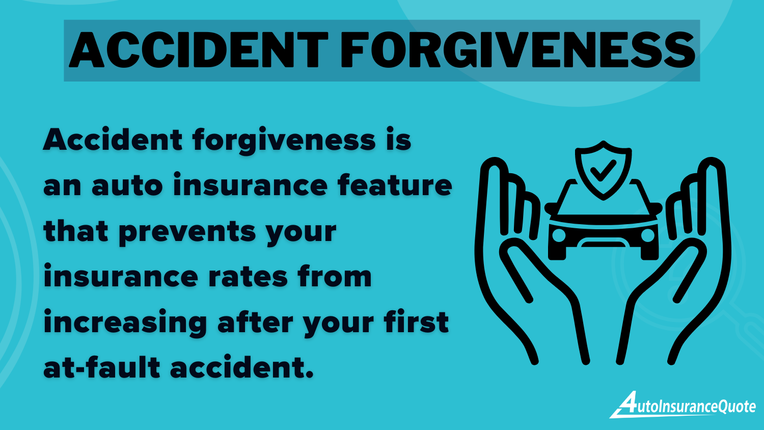 Accident Forgiveness Definition Card: Will my Liberty Mutual auto insurance rates increase after a claim?