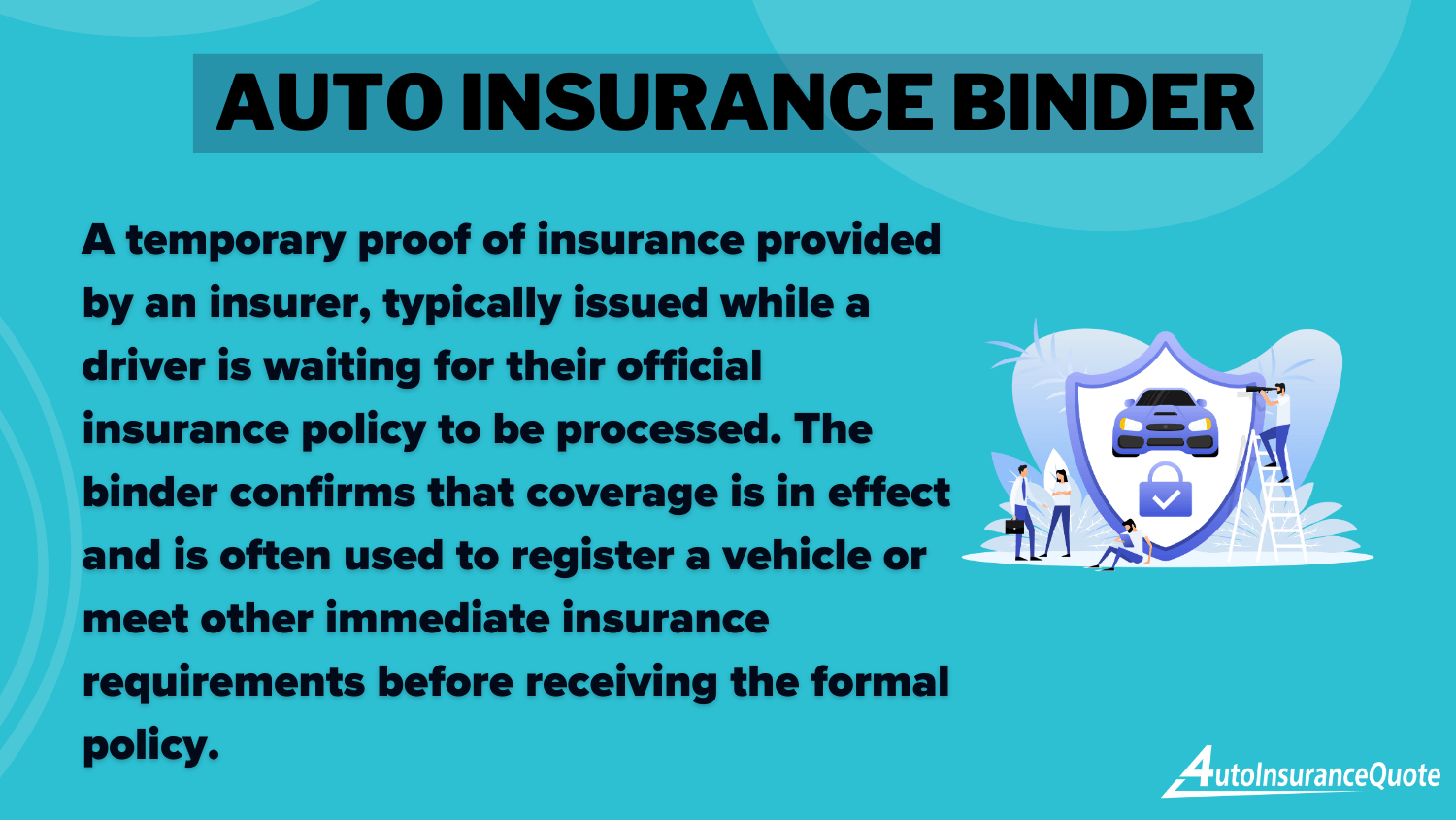 Auto Insurance Binder Definition card: FS-1 Document for Auto Insurance