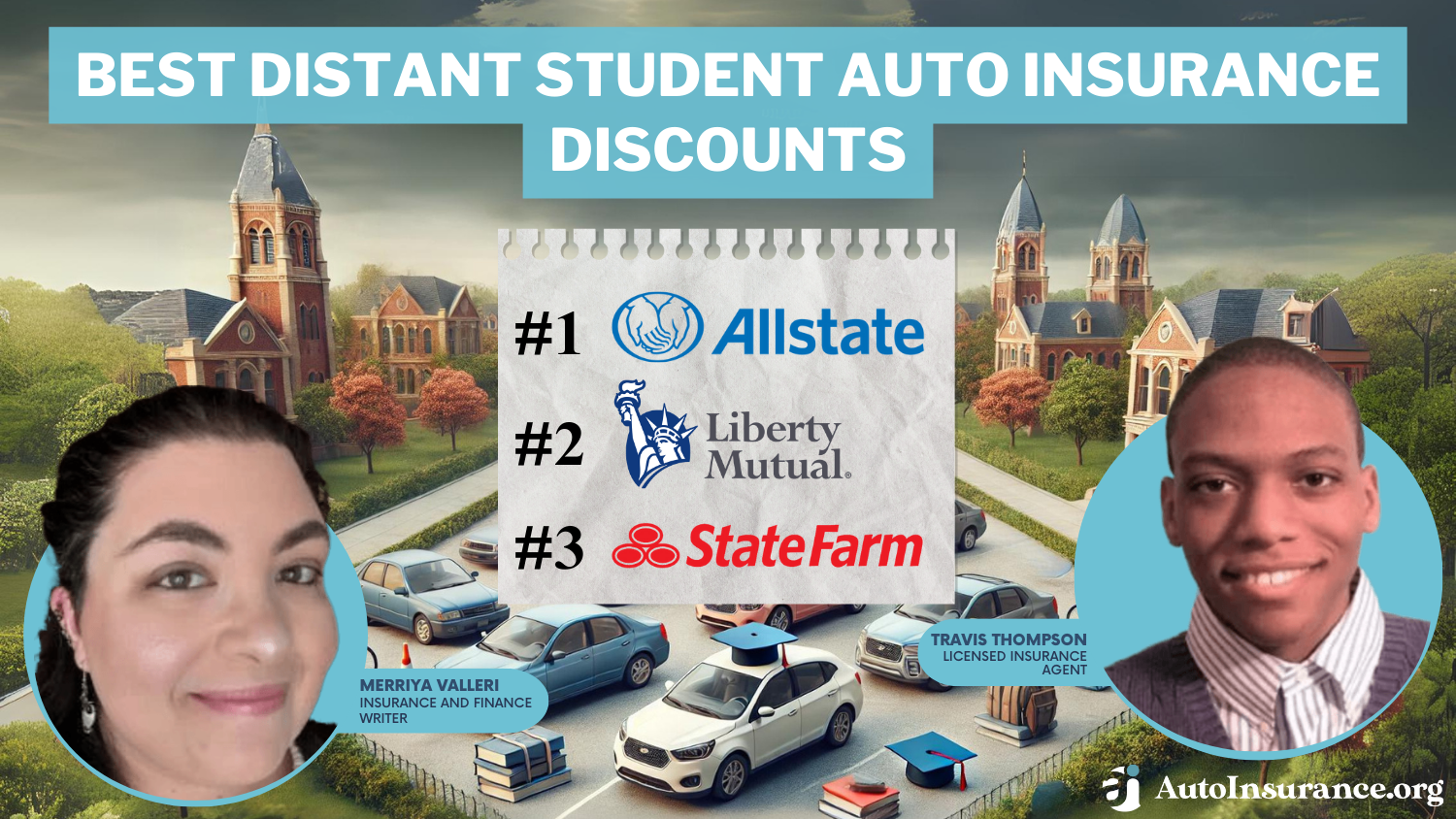 Best Distant Student Auto Insurance Discounts in 2024 (Save up to 35% With These Companies)