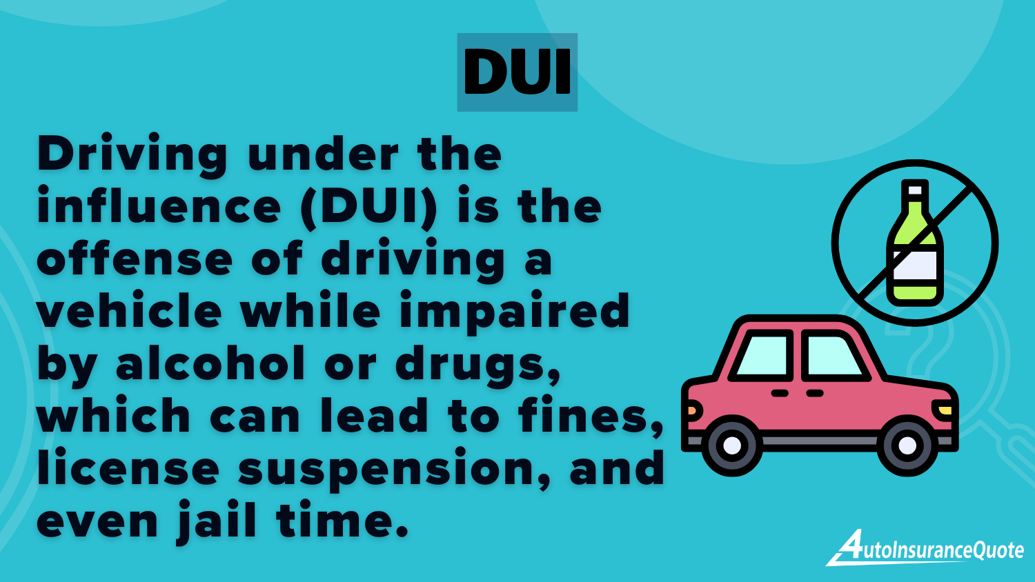 DUI Definition Card: Preferred Auto Insurance