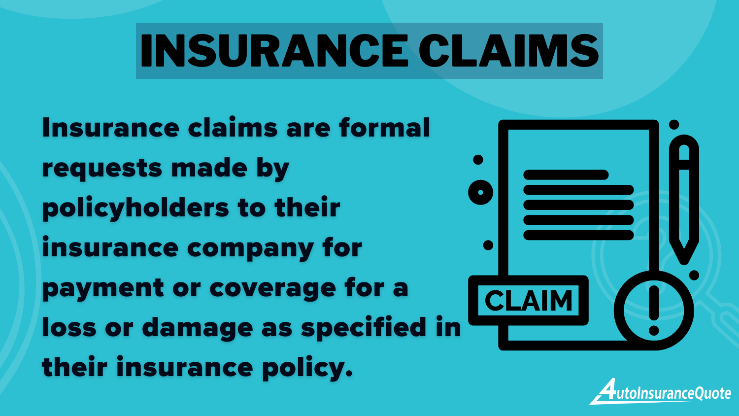 How to Track Your Erie Auto Insurance Claim: Insurance Claims Definition Card