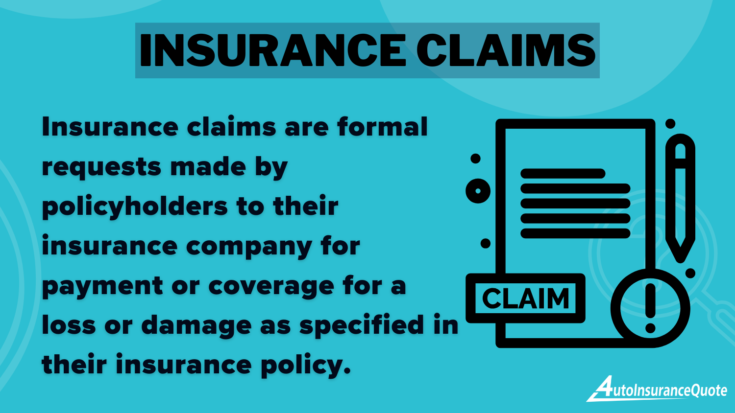 How to Track Your Liberty Mutual Auto Insurance Claim: Insurance Claims Definition Card