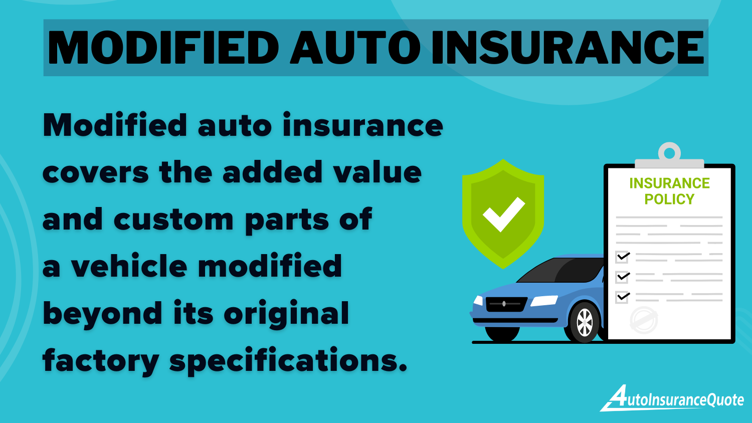 Modified Auto Insurance Definition Card: How to Get Auto Insurance for a Car Not Registered in Your Name