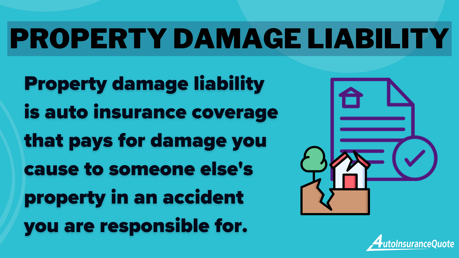 Property Damage Liability Definition Card: Liability Auto Insurance