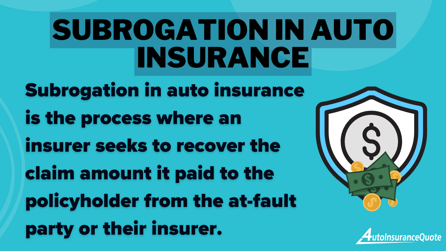 Subrogation in Auto Insurance