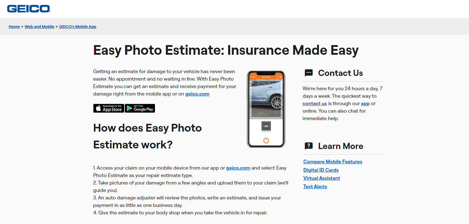 How to Track the Progress of Your Geico Auto Insurance Claim: Geico Site Screenshot